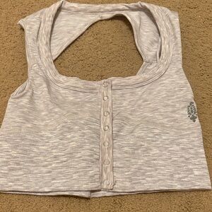 Women's Gray Sleeveless Top